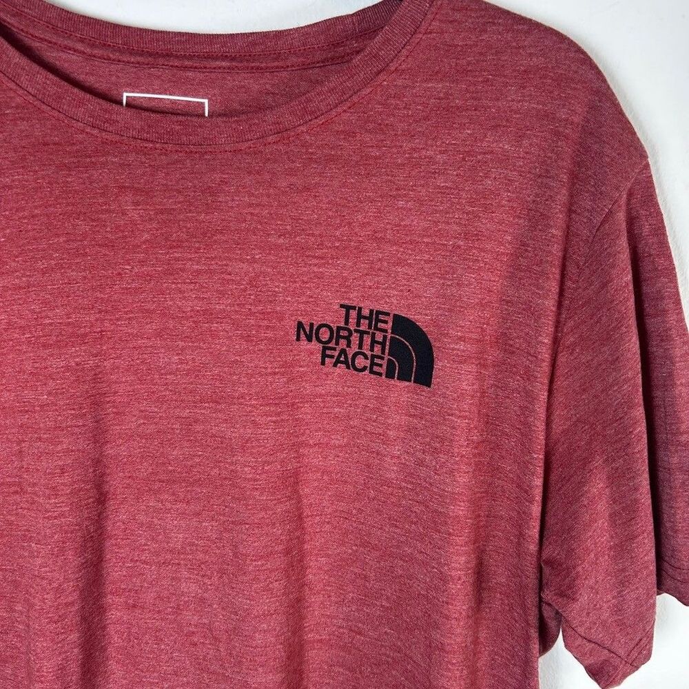 The North Face Shirt Mens Large Red Heather Never Stop Exploring Graphic Tee - Picture 2 of 8